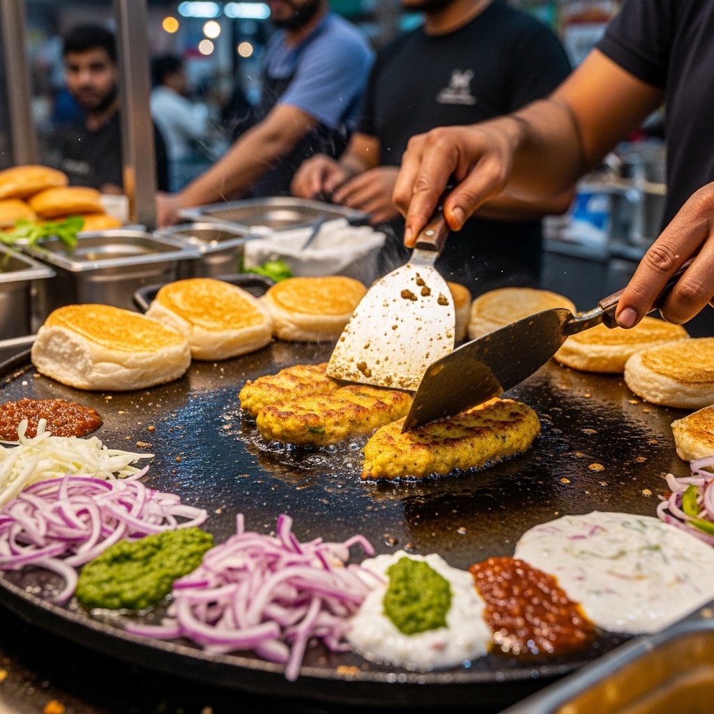 Karachi Bun Kebab Stall