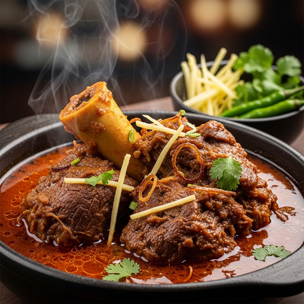 Karachi Nihari slow cooked beef shank